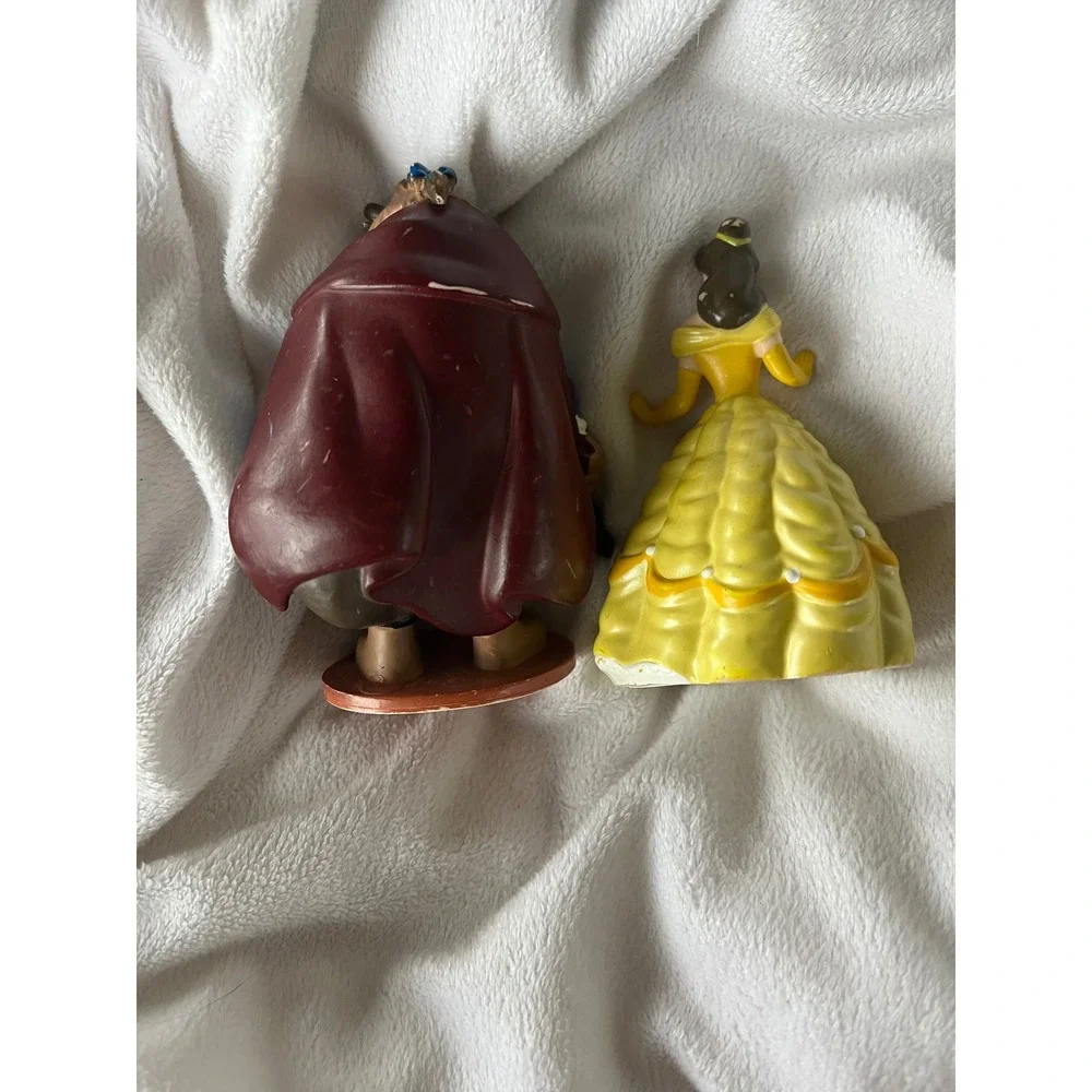Disney Beauty and the Beast Belle Figurine Set PVC Yellow Blue